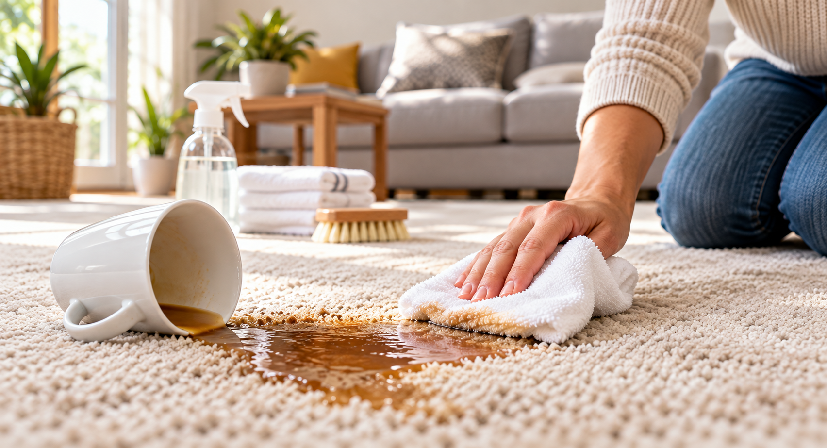 how to clean carpet stains